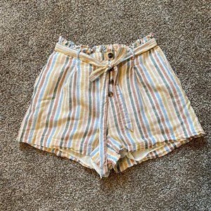 AE High-Waisted Striped Shorts